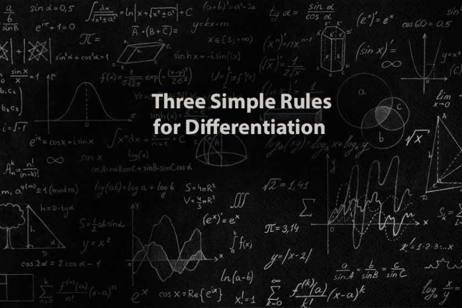 Mathematics 1 | Three Simple Rules for Differentiation